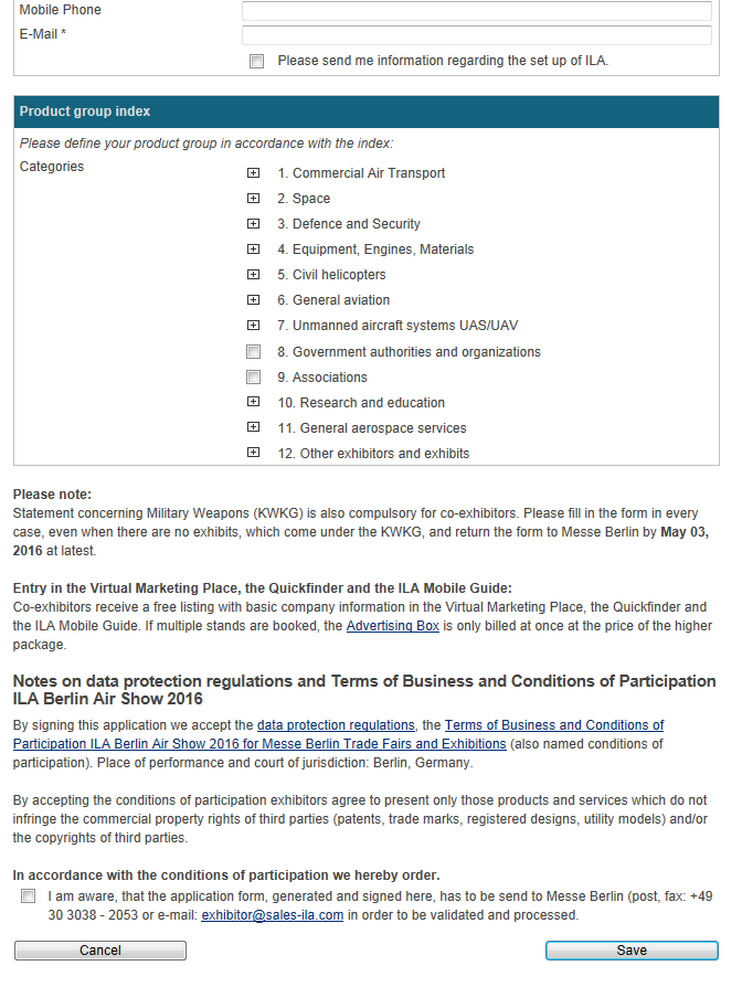 Guideline registration of co-exhibitors 1.