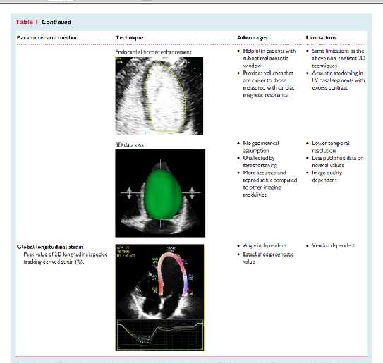LV-RV function ASE/EACVI European Heart
