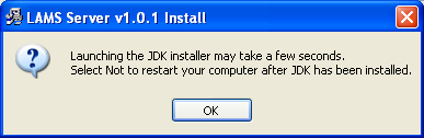 Σχήμα 3.5 "Εξαιρέσεις" Τρέχοντας τον JDK installer Πατάμε οκ (Σχήμα 3.6).