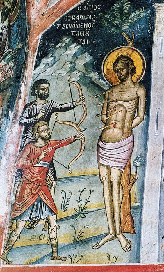 St. Sebastian was commonly invoked as a protector against the plague. According to historical records, he defended the city of Rome against the plague in 680.
