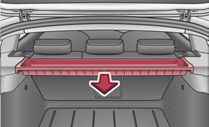 100 Καθίσματα και χώροι φόρτωσης Πλευρικός χώρος αποθήκευσης* Για να ανοίξετε αυτό τον χώρο αποθήκευσης, στρέψτε τις ασφάλειες όπως δείχνει το βέλος.