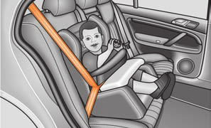 Ασφαλής μεταφορά παιδιών 175 Παιδικά καθίσματα κατηγορίας 0 / 0+ Συνέχεια Σε διαφορετική περίπτωση, η ενεργοποίηση του ή των αερόσακων του συνοδηγού μπορεί να προκαλέσει σοβαρούς ή και θανάσιμους