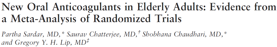 AF trials NOACs were more effective than conventional therapy in prevention of stroke or systemic embolism in an elderly population with AF Non AF trials NOACs had a significantly lower risk of