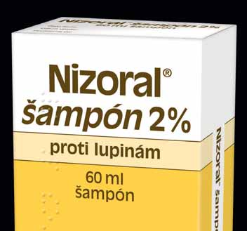 29 EN_201310054 Reklama na liek. Nizoral šampón 2 % obsahuje ketokonazol. Na vonkajšie použitie.