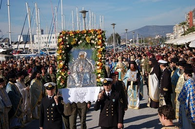 Εἰκ. 4: Ἡ μετακομιδή τῶν λειψάνων τοῦ Ἁγίου Νικολάου. Εἰκόνα τοῦ 17 ου αἰ. ἀπό τό Μουσεῖο Ἰστορίας τῆς πόλης Σανόκ τῆς Πολωνίας Εἰκ.