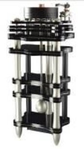 BELLAGIO Reference Turntable High mass Turntable made of triple isolated thick polished black acrylic plinth Super high mass weighted double Platter 12V PWM Gold Note design power supply 9.