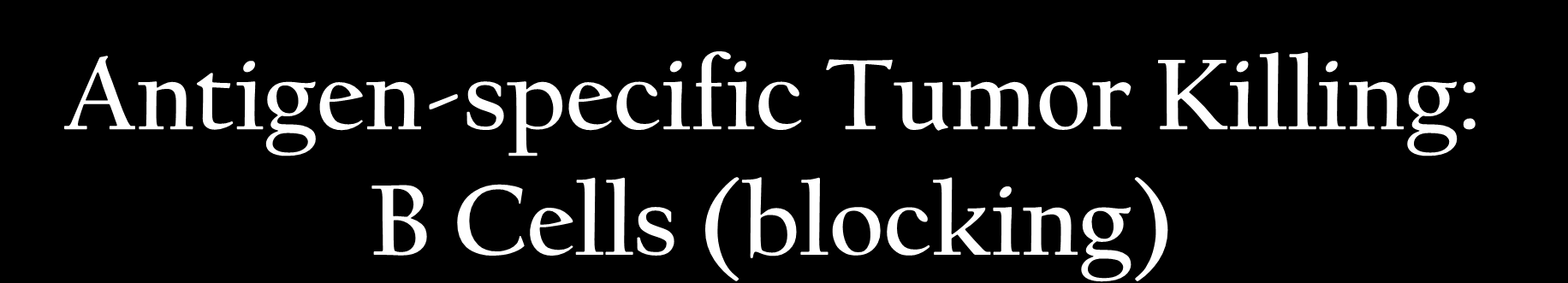 Antigen-specific Tumor Killing: B Cells