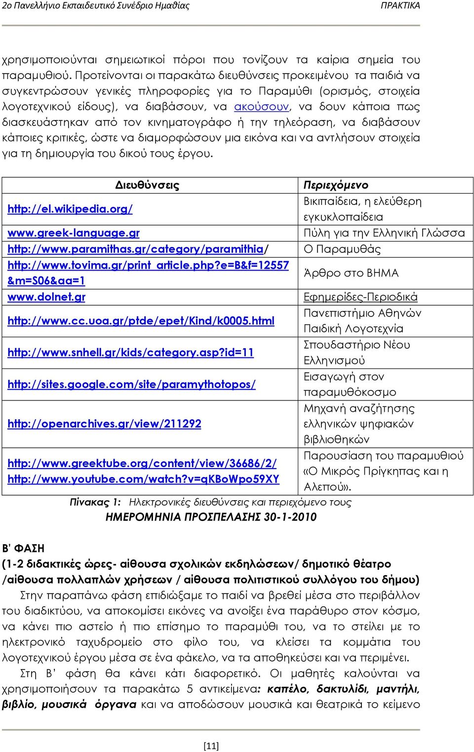 διασκευάστηκαν από τον κινηματογράφο ή την τηλεόραση, να διαβάσουν κάποιες κριτικές, ώστε να διαμορφώσουν μια εικόνα και να αντλήσουν στοιχεία για τη δημιουργία του δικού τους έργου. http://el.