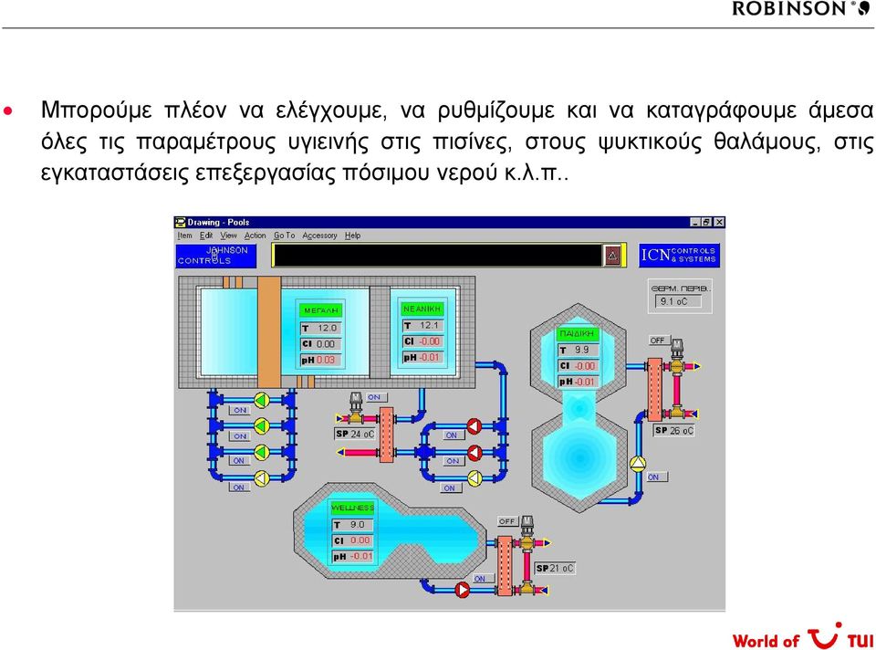 υγιεινής στις πισίνες, στους ψυκτικούς