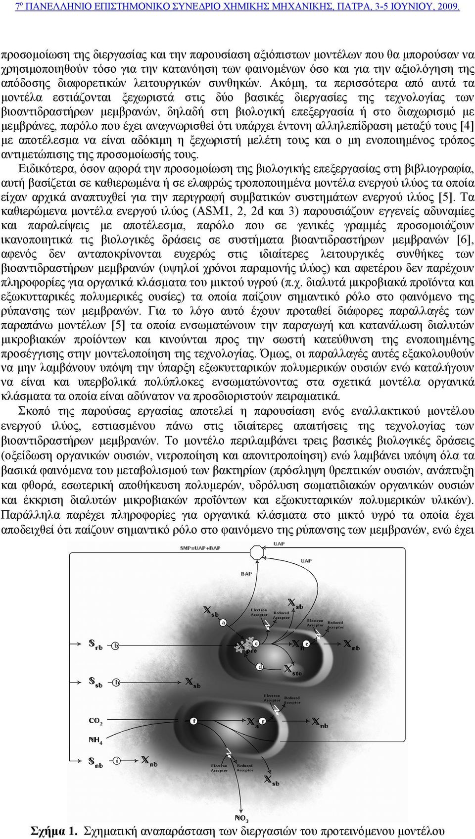 Ακόµη, τα περισσότερα από αυτά τα µοντέλα εστιάζονται ξεχωριστά στις δύο βασικές διεργασίες της τεχνολογίας των βιοαντιδραστήρων µεµβρανών, δηλαδή στη βιολογική επεξεργασία ή στο διαχωρισµό µε