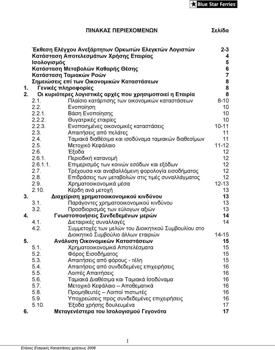 2. Ενοποίηση 10 2.2.1. Βάση Ενοποίησης 10 2.2.2. Θυγατρικές εταιρίες 10 2.2.3. Ενοποιημένες οικονομικές καταστάσεις 10-11 2.3. Απαιτήσεις από πελάτες 11 2.4.