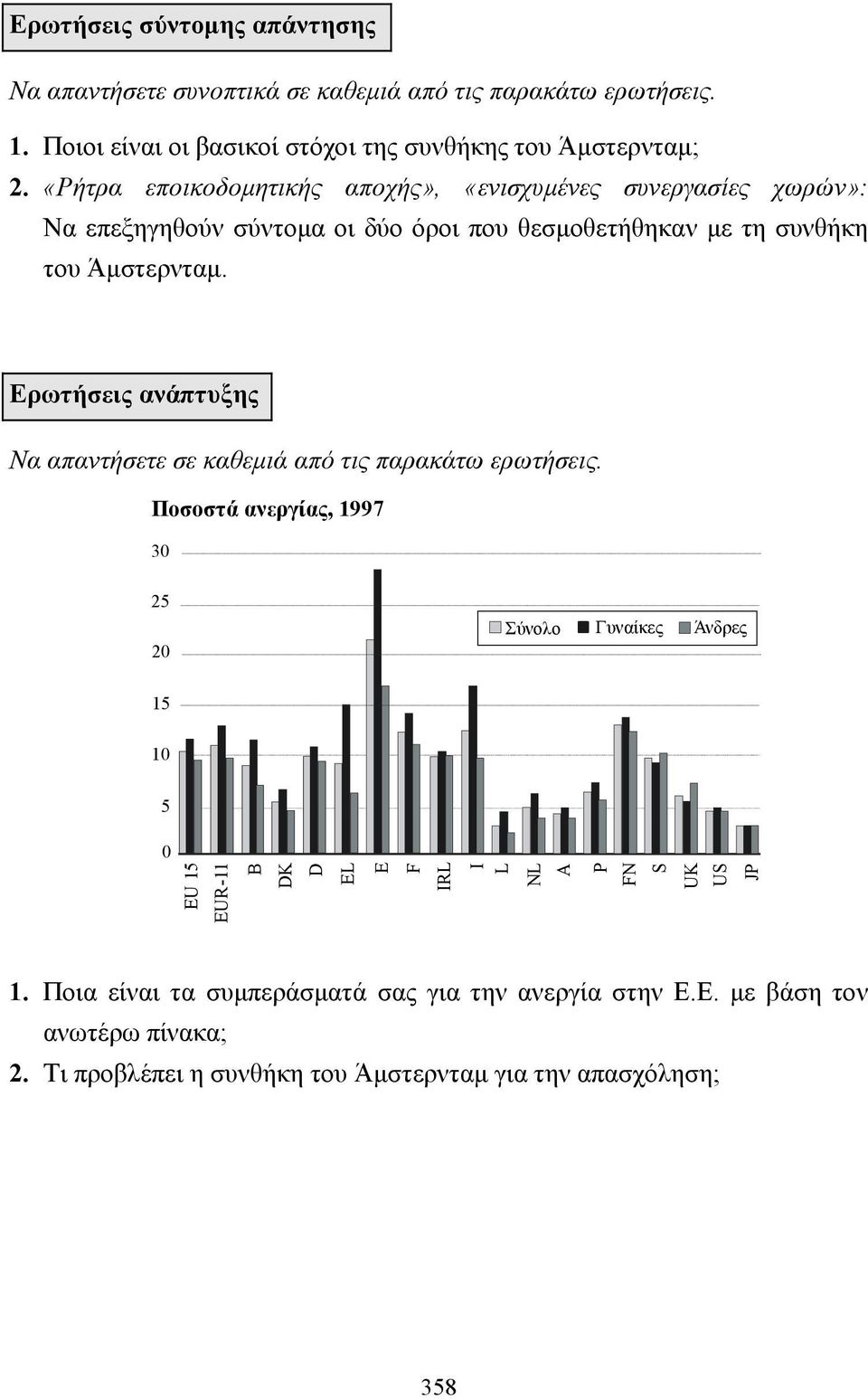 Ερωτήσεις ανάπτυξης Να απαντήσετε σε καθεµιά από τις παρακάτω ερωτήσεις.