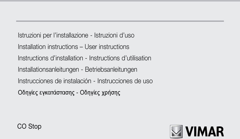 d utilisation Installationsanleitungen - Betriebsanleitungen