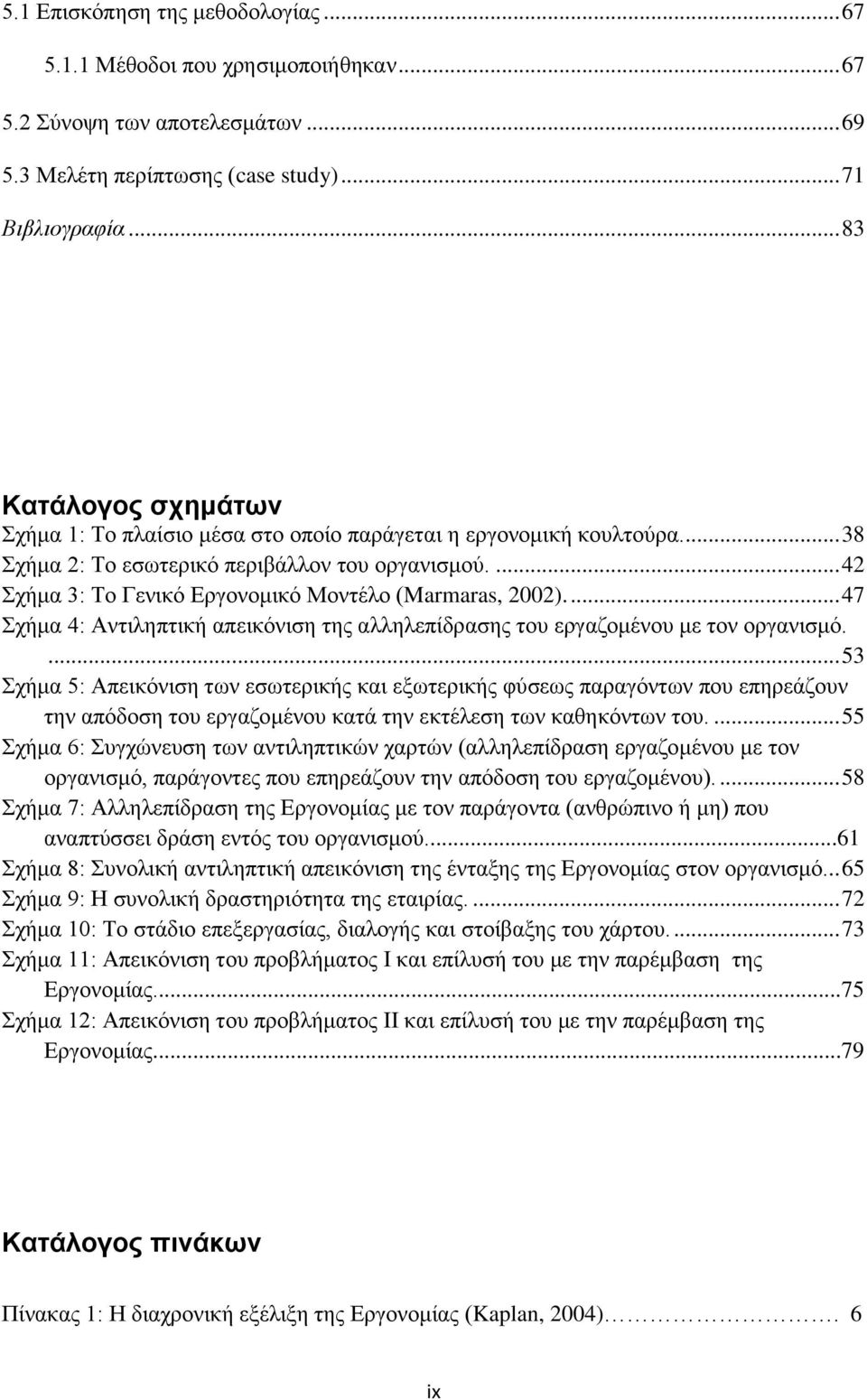 ... 42 Σχήμα 3: Το Γενικό Εργονομικό Μοντέλο (Marmaras, 2002).... 47 Σχήμα 4: Αντιληπτική απεικόνιση της αλληλεπίδρασης του εργαζομένου με τον οργανισμό.