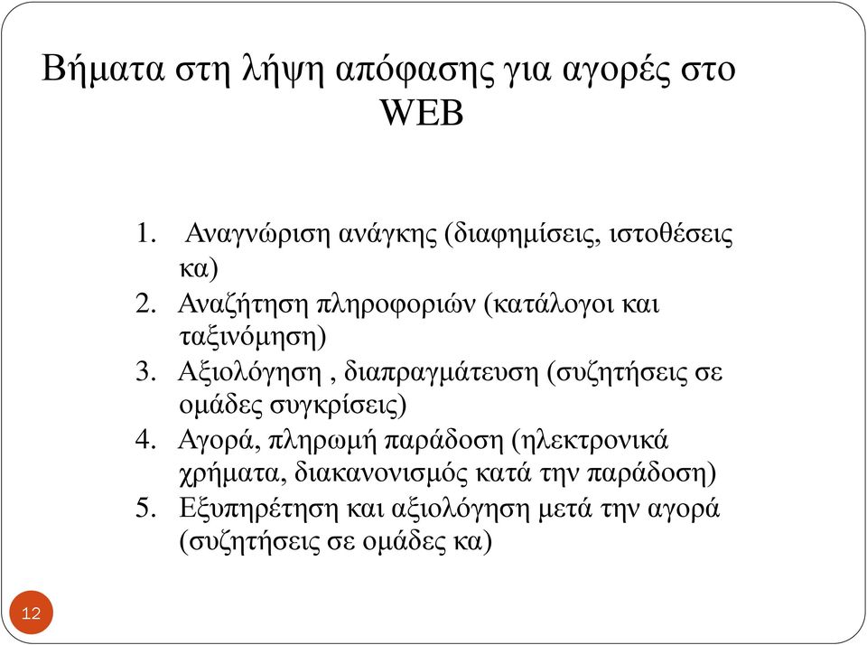 Αναζήτηση πληροφοριών (κατάλογοι και ταξινόμηση) 3.