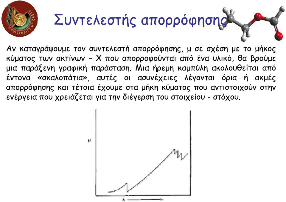 Μια ήρεµη καµπύλη ακολουθείται από έντονα «σκαλοπάτια», αυτές οι ασυνέχειες λέγονται όρια ή ακµές