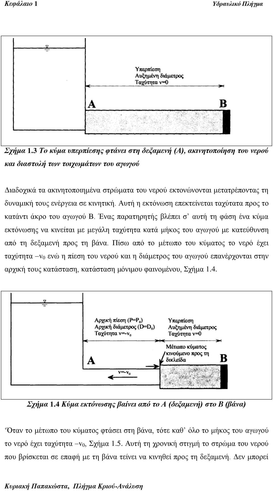 ηνπο ελέξγεηα ζε θηλεηηθή. Απηή ε εθηόλσζε επεθηείλεηαη ηαρύηαηα πξνο ην θαηάληη άθξν ηνπ αγσγνύ Β.