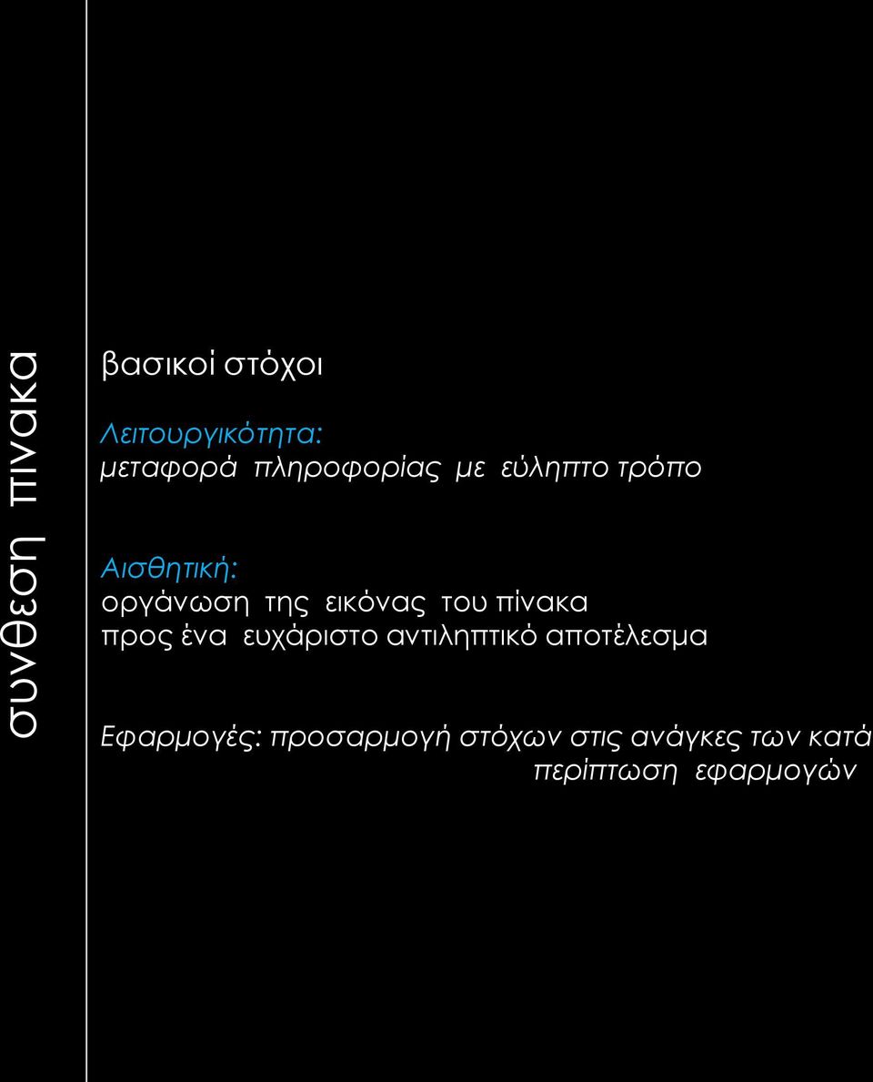 εικόνας του πίνακα προς ένα ευχάριστο αντιληπτικό