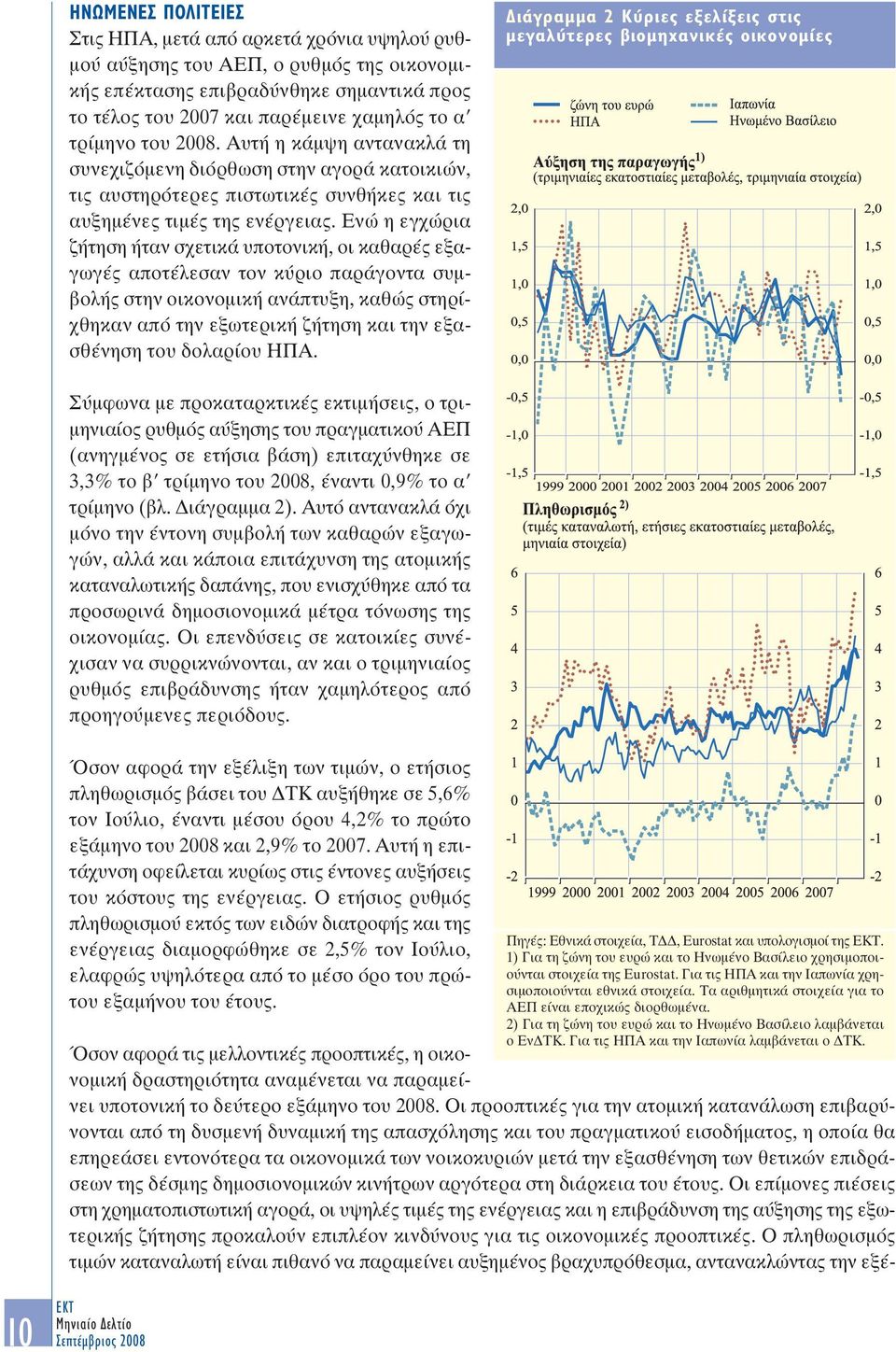 Ενώ η εγχώρια ζήτηση ήταν σχετικά υποτονική, οι καθαρές εξαγωγές αποτέλεσαν τον κύριο παράγοντα συµβολής στην οικονοµική ανάπτυξη, καθώς στηρίχθηκαν από την εξωτερική ζήτηση και την εξασθένηση του