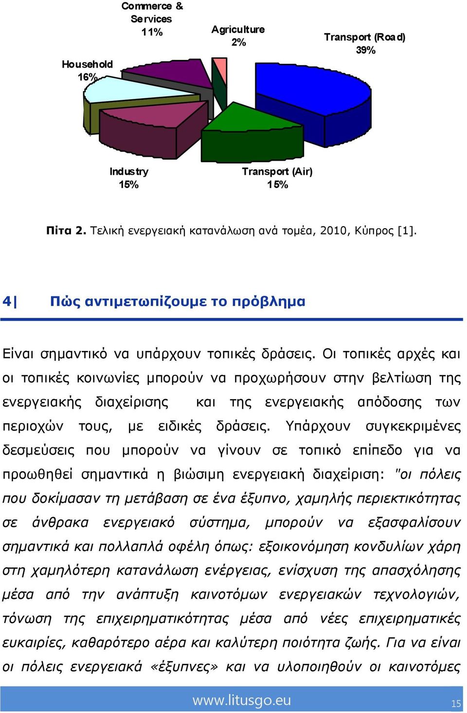 Ξη ηνπηθέο αξρέο θαη νη ηνπηθέο θνηλσλίεο κπνξνχλ λα πξνρσξήζνπλ ζηελ βειηίσζε ηεο ελεξγεηαθήο δηαρείξηζεο θαη ηεο ελεξγεηαθήο απφδνζεο ησλ πεξηνρψλ ηνπο, κε εηδηθέο δξάζεηο.