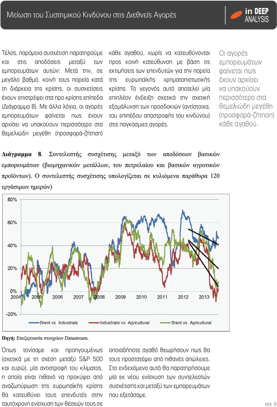 Με άλλα λόγια, οι αγορές εμπορευμάτων φαίνεται πως έχουν αρχίσει να υπακούουν περισσότερο στα θεμελιώδη μεγέθη (προσφορά-ζήτηση) κάθε αγαθού, χωρίς να κατευθύνονται προς κοινή κατεύθυνση με βάση τις