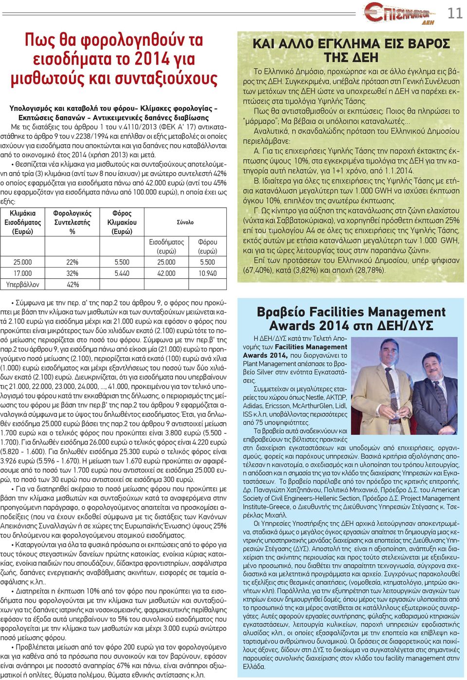 2238/1994 και επήλθαν οι εξής μεταβολές οι οποίες ισχύουν για εισοδήματα που αποκτώνται και για δαπάνες που καταβάλλονται από το οικονομικό έτος 2014 (χρήση 2013) και μετά.