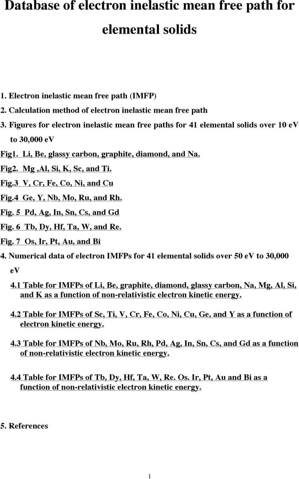 4 Ge, Y, Nb, Mo, Ru, and Rh. Fig. 5 Pd, Ag, In, Sn, Cs, and Gd Fig. 6 Tb, Dy, Hf, Ta, W, and Re. Fig. 7 Os, Ir, Pt, Au, and Bi 4.