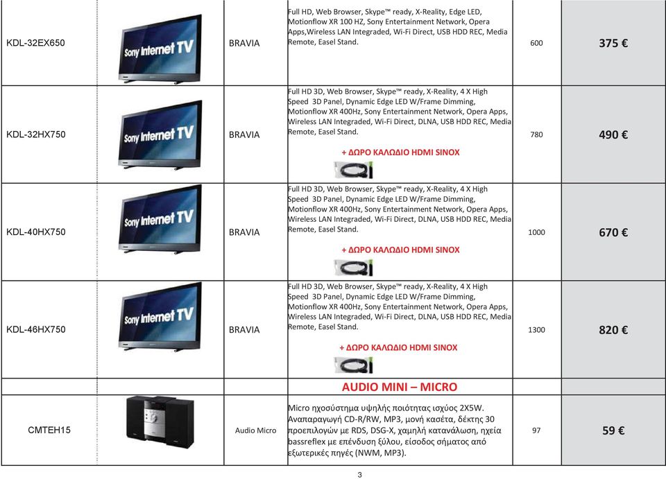 Integraded,WiFiDirect,DLNA,USBHDDREC,Media Remote,Easel Stand.