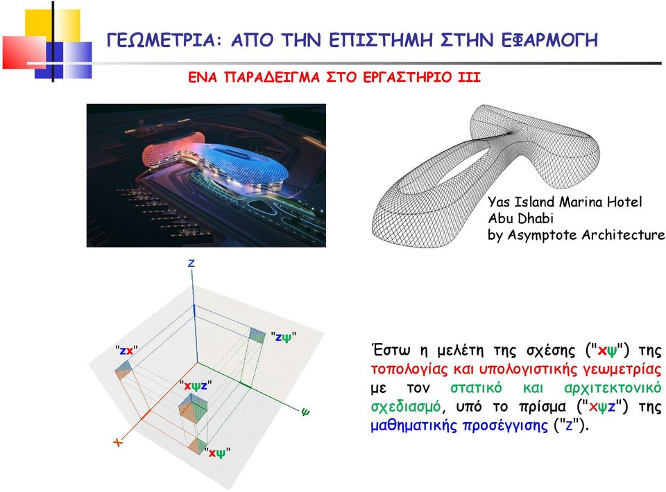 της τοπολογίας και υπολογιστικής γεωμετρίας με τον στατικό και