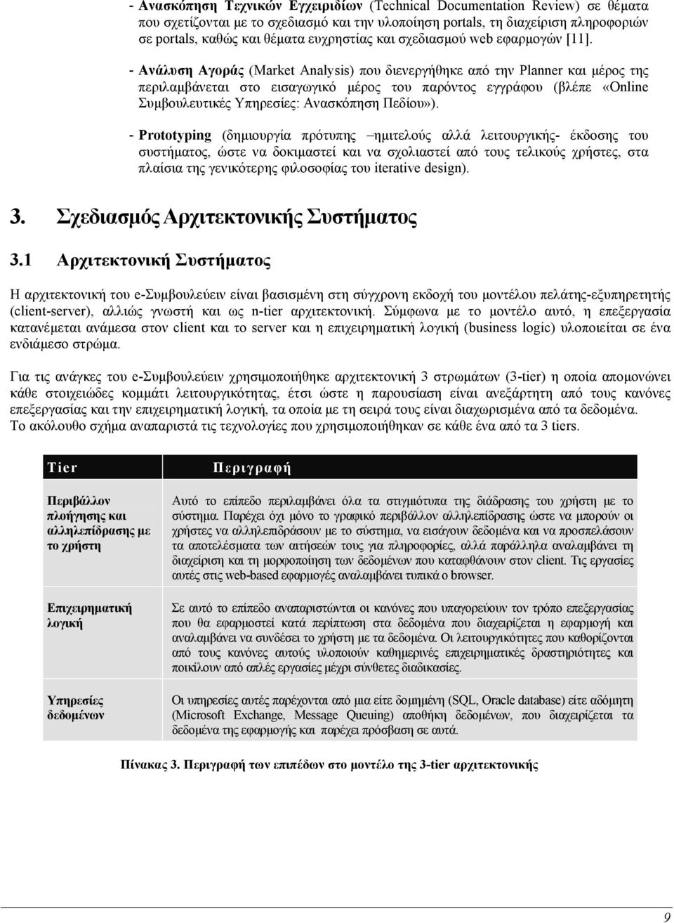 - Ανάλυση Αγοράς (Market Analysis) που διενεργήθηκε από την Planner και µέρος της περιλαµβάνεται στο εισαγωγικό µέρος του παρόντος εγγράφου (βλέπε «Online Συµβουλευτικές Υπηρεσίες: Ανασκόπηση