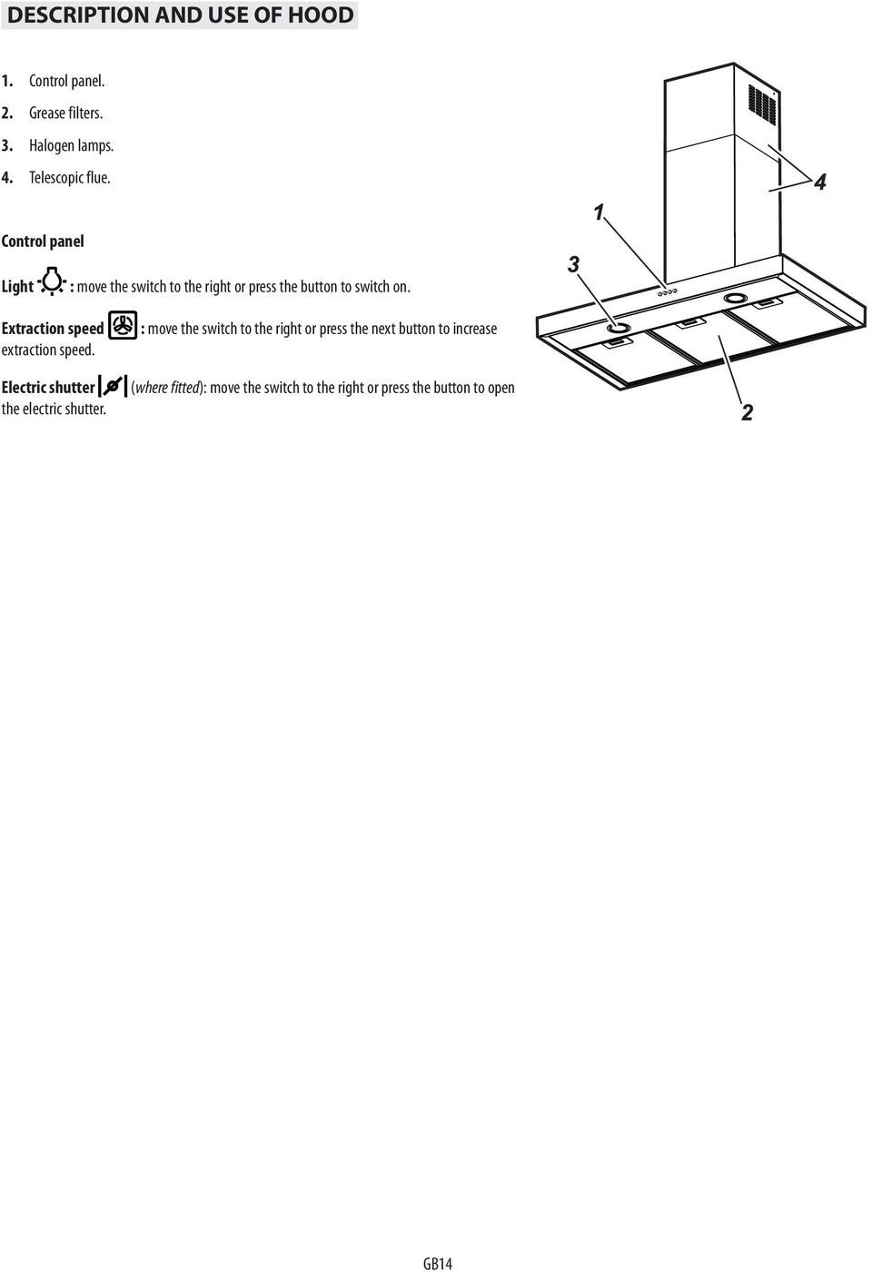 Extraction speed extraction speed. Electric shutter the electric shutter.