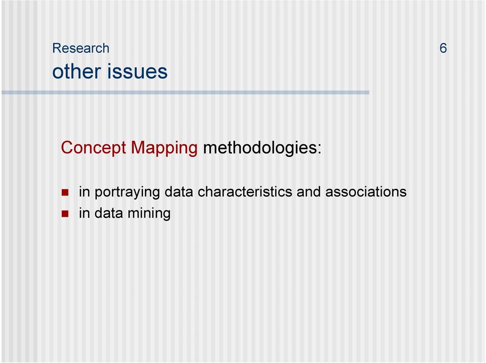 in portraying data