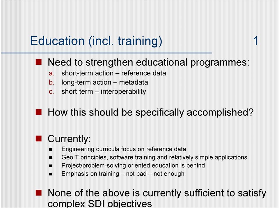 short-term interoperability How this should be specifically accomplished?