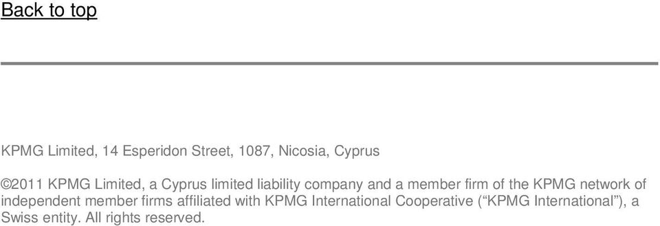 KPMG network of independent member firms affiliated with KPMG