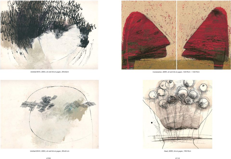15X19cm Untitled XXVIII, 2003, oil and ink on paper,
