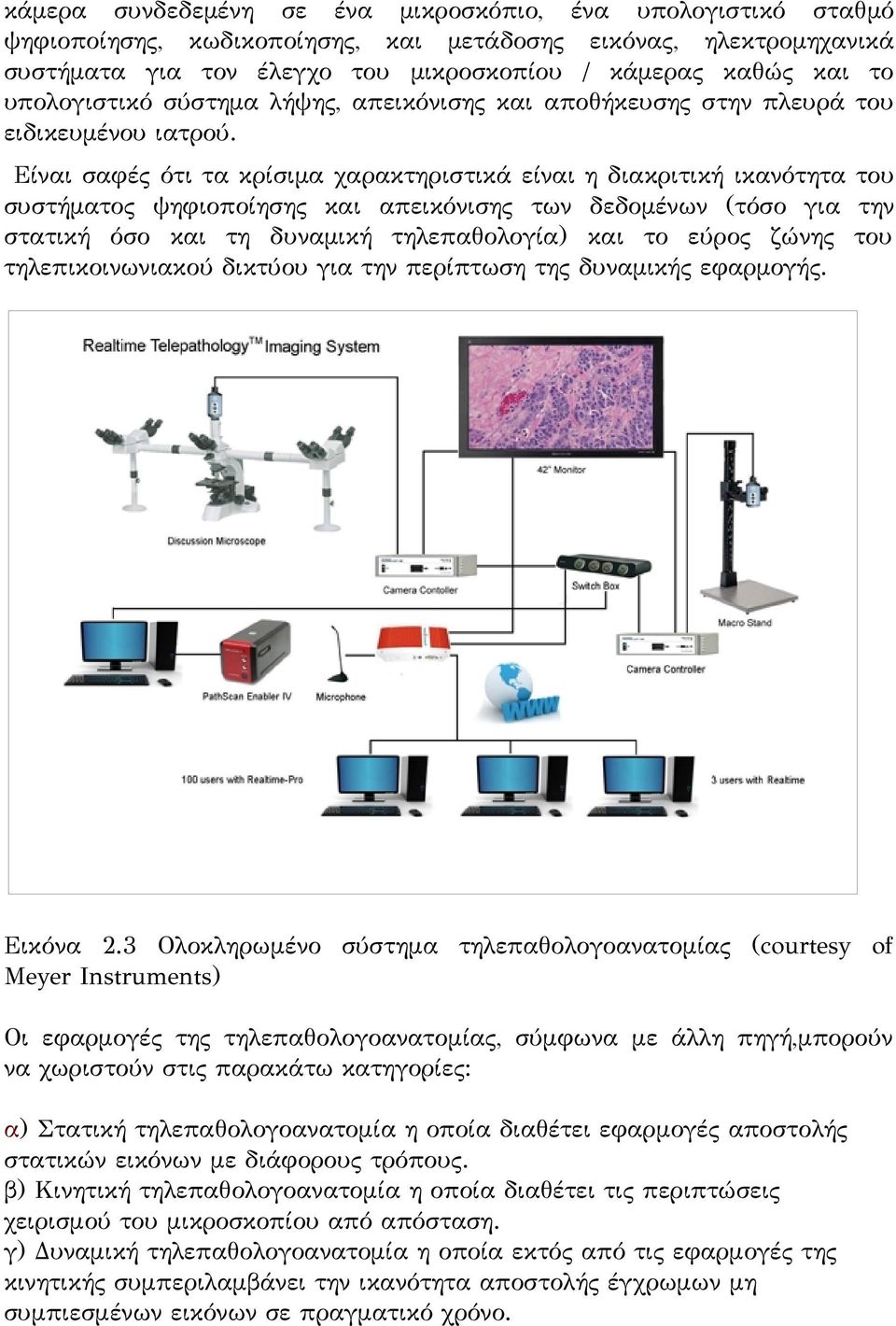 Είναι σαφές ότι τα κρίσιµα χαρακτηριστικά είναι η διακριτική ικανότητα του συστήµατος ψηφιοποίησης και απεικόνισης των δεδοµένων (τόσο για την στατική όσο και τη δυναµική τηλεπαθολογία) και το εύρος