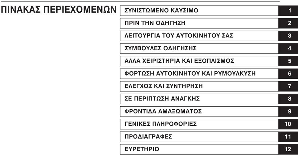 ΑΥΤΟΚΙΝΗΤΟΥ ΚΑΙ ΡΥΜΟΥΛΚΥΣΗ ΕΛΕΓΧΟΣ ΚΑΙ ΣΥΝΤΗΡΗΣΗ ΣΕ ΠΕΡΙΠΤΩΣΗ ΑΝΑΓΚΗΣ ΦΡΟΝΤΙ