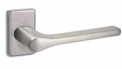 1515 Πόμολο εισόδου με στενή ροζέτα Entrance door handle with narrow rossete Mατ Χρώμιο Matt