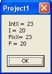 Χ = 23,14 Χ = -23,14 Ν = 1 Ν = 0 Ν = -1 Ν = 1 Ν = 0 Ν = -1 Αποτελέσµατα για την εναλλακτική σύνταξη του MsgBox εδοµένα εισόδου Χ = 23,16 Χ = -23,16 Ν = 1 Ν = 0 Ν = -1 Ν = 1 Ν = 0 Ν = -1 Αποτελέσµατα