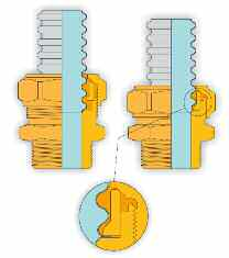 ΤΑΧΥΣΥΝΔΕΣΜΟΙ ΓΙΑ ΑΝΟΞΕΙΔΩΤΟ ΣΩΛΗΝΑ COBRASUN QUICK JOINT FITTINGS COBRASUN BREVETTATO PATENTED ΚΩΔ.3000X Μαστός αρσενικός Straight male fitting ΚΩΔ.