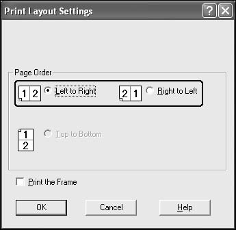 2. Επιλέξτε το πλαίσιο ελέγχου Print Layout (Διάταξη εκτύπωσης) και τον αριθμό των σελίδων που θέλετε να εκτυπώσετε σε ένα φύλλο χαρτιού. Κατόπιν κάντε κλικ στο More Settings(Περισσότερες ρυθμίσεις).