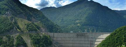 Enguri Arch Dam, Georgia Salman Farsi Arch Gravity Dam, ΙΡΑΝ Το φράγμα Hoover, ένα