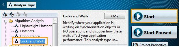 Intel VTune Amplifier XE 2013 Ανάλυση Locks and Waits Με την ανάλυση locks and waits, βλέπουμε σε