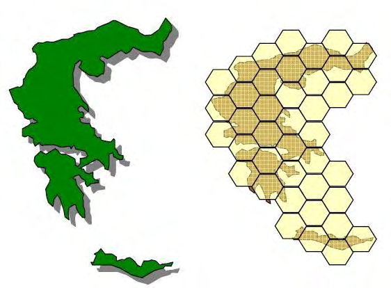 Κεφάλαιο 2 ο Αρχές κυτταρικών δικτύων κινητών επικοινωνιών Σχήμα 2.2 Η ιδέα της κυτταρικής κάλυψης 2.4.1.