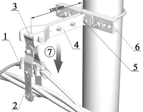 Na sl.6.2b dat je primer opreme za nose}e prihvatawe NN SKS-a nose}e neutralne `ile (nose}e prihvatawe prikqu~ka). 20 X00-A bez 35 117 Sl.6.2b Oprema za nose}e prihvatawe NN SKS X00-A za prikqu~ak Na sl.