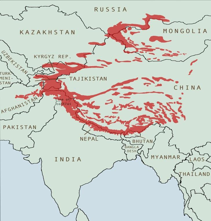 Τα Ιμαλάια αποτελούν την υψηλότερη οροσειρά της Γης.