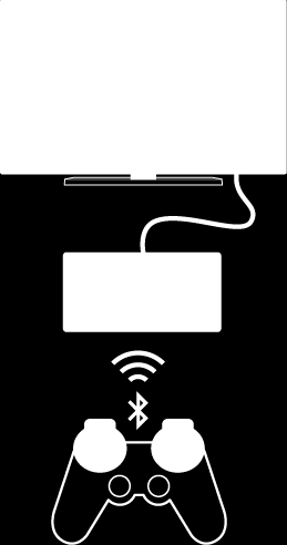 Για να ρυθμίσετε τη σύνδεση της συσκευής σας με ένα ασύρματο χειριστήριο DUALSHOCK 3, θα χρειαστείτε έναν προσαρμογέα USB On-The-Go.