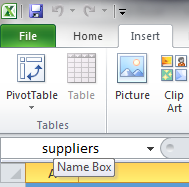 Ορισμός δεδομένων ως πίνακα Σε φύλλο εργασίας επιλέγω την περιοχή που θέλω να ορίσω ως πίνακα Στην καρτέλα Εισαγωγή του MS Excel επιπλέγω την επιλογή Πίνακας στην ομάδα Πίνακες Εάν η επιλεγμένη
