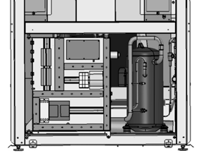 5. Popis zariadenia BWL-1 radiálny ventilátor tlakový snímač vykurovacieho okruhu havarijný termostat (elektrické vykurovanie) zadný kryt kondenzátor elektrické vykurovanie snímač prietoku snímač