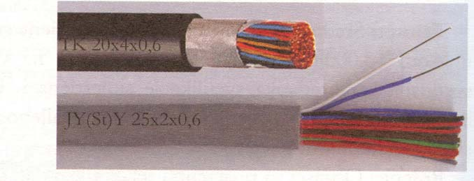 Električne instalacije slabe struje -Simetrični vod,koji se sastoji od dva izolovana provodnika, ili jedne parice, može da se koristi kao pojedinačan vod ili je više takvih parica upredeno i obrazuju